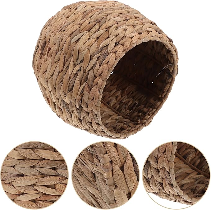 Woven Planter Basket Seagrass Basket Planters Hyacinth Woven Flower Pot Rattan Wicker Plant Pot for Office Kitchen Bathroom and Bedroom