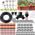 Drip Irrigation Kit, Garden Irrigation System 1/4" Blank Distribution Tubing Watering Drip Kit/DIY Saving Water Automatic Watering System for Garden, Greenhouse, Flower Bed, Patio, Lawn