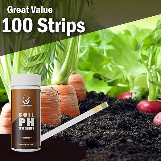 Premium Soil Testing Kit – 100 Soil pH Test Strips (3-9 Range) Quick & Accurate pH Testing for Garden, Lawn & Plants | Easy-to-Use pH Soil Tester Strips for Healthy Soil & Optimal Growth