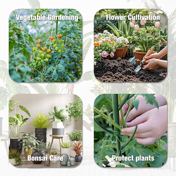 15pcs Adjustable Plant Support Pole, Stackable for Indoorand Outdoor Use, Garden Accessories for Supporting.Monstera and Climbing Potted Plants