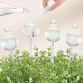 Soilagua 10 oz Large Top Fill Cactus Plant Watering Globes, Light Iridescent Glass Water Bulbs, Slow Release Self Watering Devices, Vacation Plant Watering System Self Watering Planter Insert, 4 Pack
