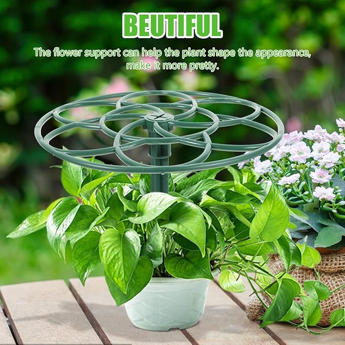 GANAZONO Sunflower Flower Stand 11.02In Lollipop Plant Support Rack Climbing Vine Trellis Durable PPE Material Garden Plant Cage