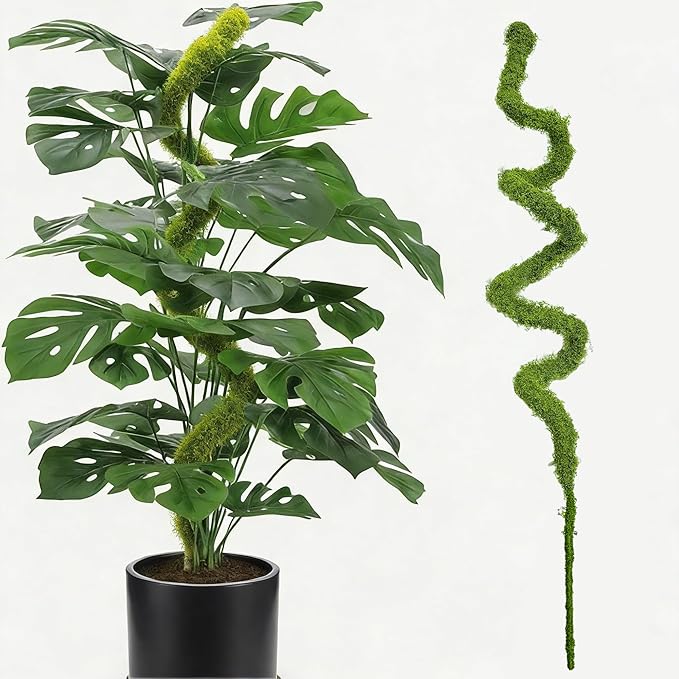 Moss Pole, 1 Pack 47.24 Inch Bendable Plant Stakes for Indoor Plants, Tall Moss Poles for Climbing Plants Indoor for Potted Plants, Pothos, Philodendron