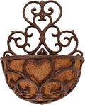 Esschert Design USA BPH51 Half Round Cast Iron Wall Planter