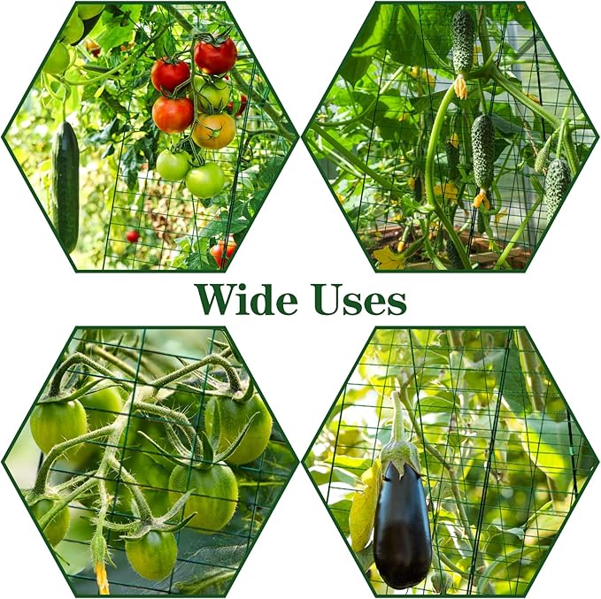 48" H x 34" L Cucumber Trellis for Garden A Frame, Garden Trellis for Climbing Plants Outdoor for Raised Bed(1 Packs)