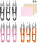 9 Pcs 4.1 Inch Sewing Scissors Thread Snips, High-Carbon Steel Yarn Snips, Thread Snippers, Sewing Snips Thread Cutter Scissors for Stitch, Knitting, Mini DIY Supplies, Crafts