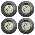Mini Hygrometer Digital Thermometer Humidity Meter 4 Pack Hygrometer Thermometers Indoor/Outdoor Humidity Monitor Reptile Thermometer for Greenhouse Garden Cellar Fahrenheit(℉)/ Celsius(℃)