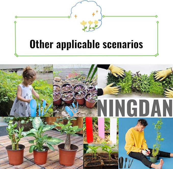Garden Shovel Hand Tools Transplanting Potting Bonsai Soil Scoop Plastic Succulent Kits,Mini Garden Plant Care Shovel Soil (Blue)