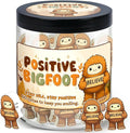 Positive Bigfoot Jar with 60 Daily Affirmation Cards, Bigfoot Gifts, Sasquatch Gifts for Men Women, Emotional Support Bigfoot Jar, Funny Gift for Dad or Husband