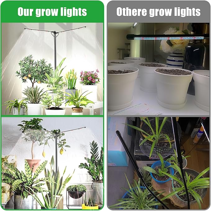 bodkar Plant Grow Light, Plant Lamp for Indoor Plants Growing, 6000K White Red Light for Succulents Mini Small Plants Growth (Without Timer/Dimming)