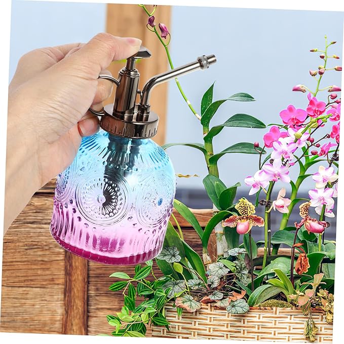 Mikikit Refillable Small Watering Can Garden Sprayer Bottle Vintage Decor House Warming