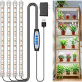 Kullsinss Grow Lights for Indoor Plants, 16" Full Spectrum Plant Grow Light Strip with Upgrade Timer 6/12/16 Hrs, 3 Spectrum Modes, 240 LEDs Sunlike Growing Lamp for Seedlings Hydroponics Succulent