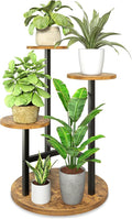 3 Tiered Tall Plant Stand, Wood Plant Shelf Corner Flower Pot Stands, Heavy Duty Plant Shelf for Living Room Balcony Garden Patio