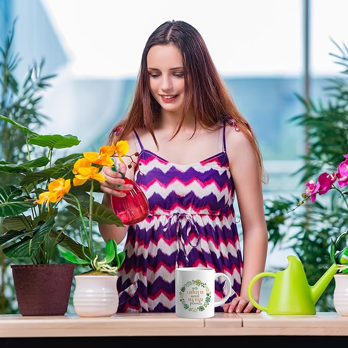 Pickmesh Plant Lover Gift Set for Women, 8 Pcs for Mom, Gardening Gifts for Mom Grandma, Includes Tote Bag, Mug, Notebook, Socks, Keychain & More, Birthday Gift for Women Plant Lover