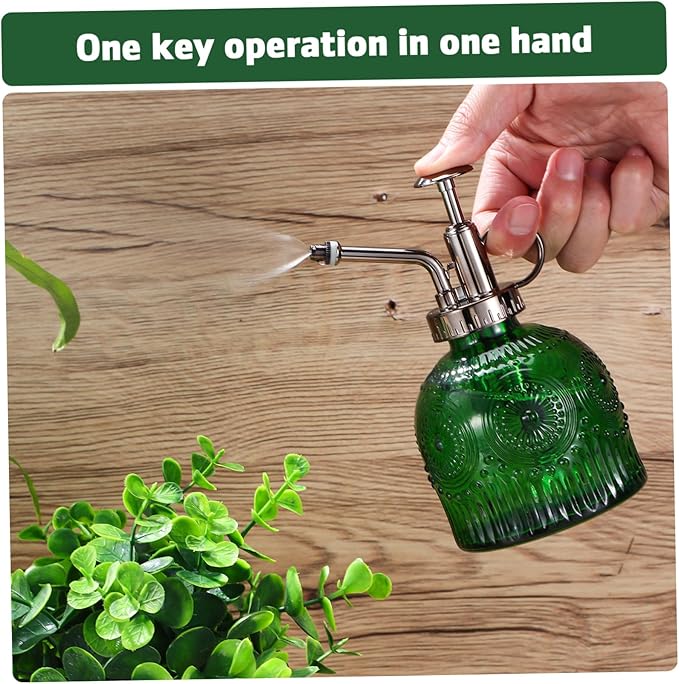 Houseplant Water Mist Sprayer Pump Glass Plant Mister Spray Bottle for Garden Home