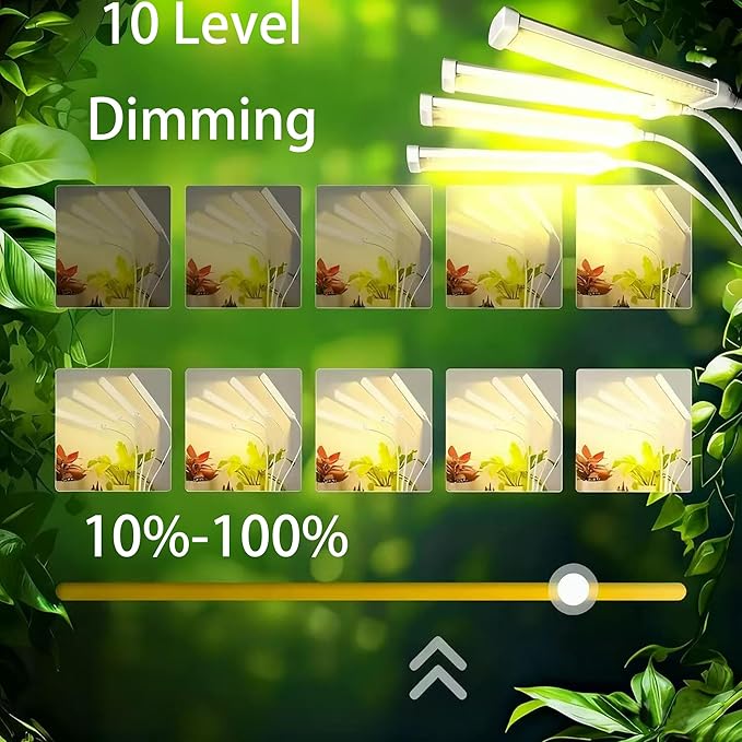 LED Grow Lights for Indoor Plants Full Spectrum, LED Plant Light with Stand (270 LEDs Stand)