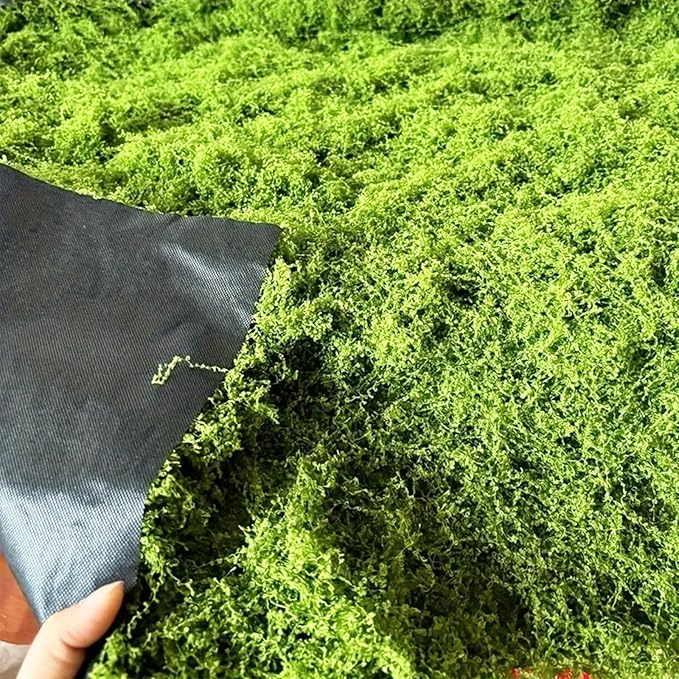 Fake Moss for Crafts 39.37" x 39.37" Faux Moss for Plants Indoor Artificial Moss for Decorating Green Faux Grass for Planters Crafts DIY Table Centerpieces Fairy Garden Floral Wedding 100 x 100cm