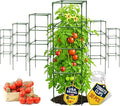 Tomato Cage Square - Large Trellis Stakes and Plant Support Structures for Vegetables and Climbing Plants - Tall Tomato Cages for Garden, Pots, Raised Garden Bed Outdoor Supplies (6 Pack - Up to 58")