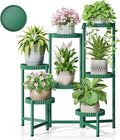 7 Tier Large Plant Stand Indoor, 7.9 Inch Wide Tall Corner Metal Plant Stands Outdoor for Multiple Plants, Folding Tiered Flower Display Holder Rack Shelf for Living Room Balcony Patio - GreenFloroma