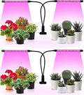 iPower Red&Blue Spectrum LED Grow Light with Adjustable Gooseneck, Auto ON/Off 3/9/12H Timing, 11 Dimmable Levels for Indoor Plant