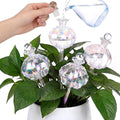 Thenshop 4 Pack 10 oz Large Plant Self Watering Globes Top Fill Glass Cactus Bulbs Iridescent Vacation Plant Slow Release Watering Devices for Indoor Outdoor Planting Lover Gifts