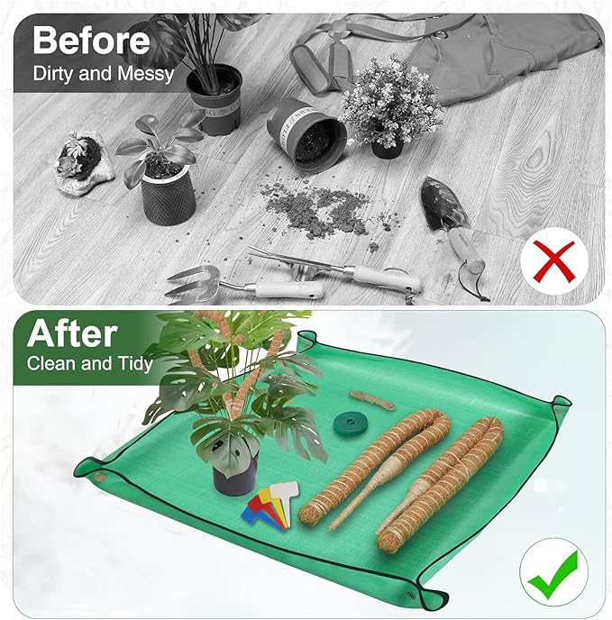 Floral Gardening Tools, Gifts for Mom Mothers Day, Mom Birthday Gifts from Daughters Floral Gardening Tools and Durable Garden Tools Organizer Tote, Ideal Gardening Gift for Women Plant Lover Present