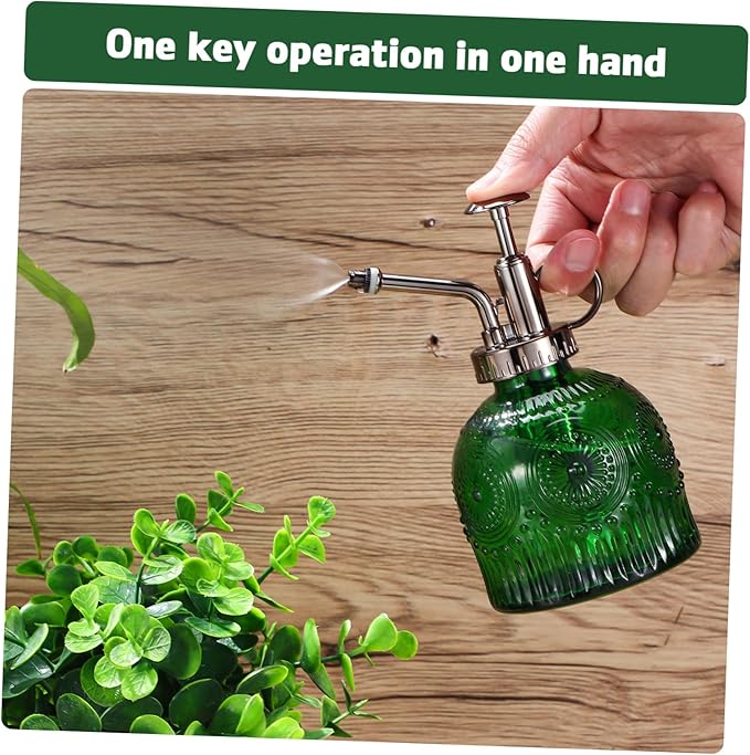 BESPORTBLE Glass Plant Mister Spray Bottle for Gardening 300ml Decorative Watering Spray Bottle Adjustable Mist Nozzle for Indoor and Outdoor Plants