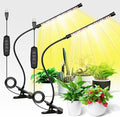 iPower 21 LED Grow Light with Full Spectrum for Indoor Plants, Adjustable Gooseneck, 3 Light Modes&10 Dimmable Levels, Auto 6H/9H/12H Timer, 2 Pack
