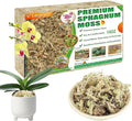Legigo 10OZ Premium Sphagnum Moss for Plants 12QT Natural Long Fiber Moss Dried, Plant Moss for Orchid Repotting, Potted Plants, Succulents, Reptiles