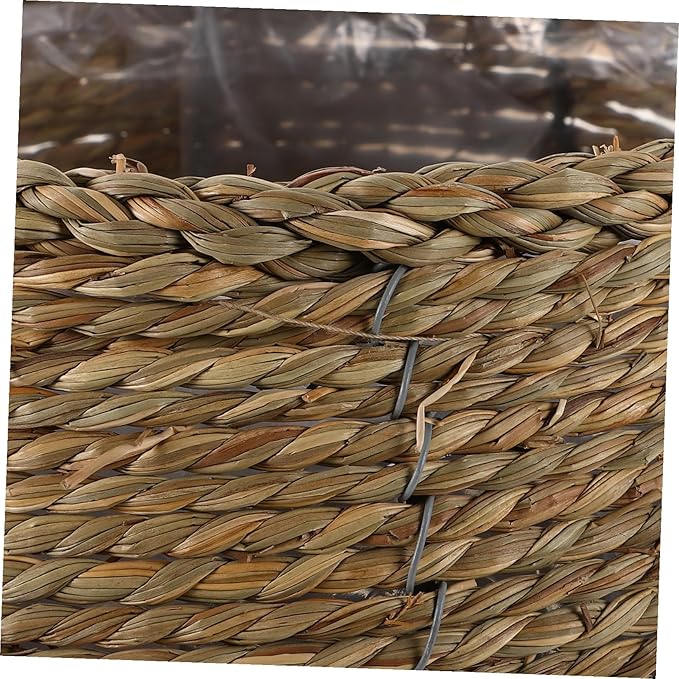 NUOBESTY Wicker Flower Basket Planter Indoor Outdoor Woven Plant Pot Medium Large Rattan Planter Basket for Home Garden Decorative Storage Holder