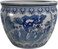 Red Lantern 10" Fishbowl - Blue and White Ladies