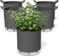 Patigrow Self-Watering Grow Bags, 5-Pack 7 Gallon 420G Thick Nonwoven Fabric Pots with Reinforced Handles and Multi-Purpose Rings, for Low Stress Plant Training Fruits, Vegetables,and Flowers