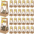 AmazingSpark 24 Pcs Teacher Appreciation Gift - Succulent Wrap Bags with Pencil Pattern Cards Bulk Kraft Paper Succulent Box for 2 Inch Pots for Teacher Graduation End of Year Gift