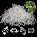 200PCS Plant Support Garden clips, Vegetable Cages and Supports, Garden Trellis for Climbing Vine Plants, Supports Clip for Tomato Grape Melon, Makes Garden Crop to Grow Upright and Healthier