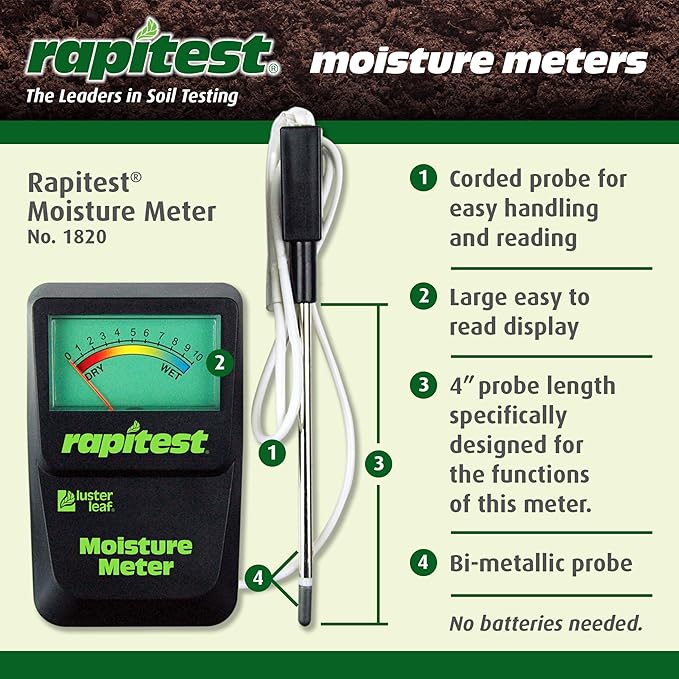 Luster Leaf 1820 Rapitest Soil Moisture Meter