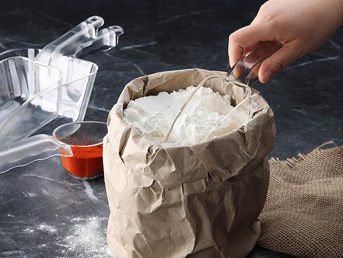 New Star Foodservice 34400 Polycarbonate Plastic Utility Ice Scoop, Clear, 12-Ounce