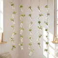 40 Pcs Hanging Plant Propagation Jars Mini Glass Hanging Planters Glass Hydroponic Plant Cutting Bottles with Rope Window Wall Planter for Indoor Plants Home Decor