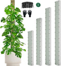 70"/60"/40"/24" Metal Moss Pole, D Shape Sphagnum Moss Pole, Moss Poles for Climbing Plants, Monstera, Indoor Climbing Plants (1 Each of 70" 60" 40" 24")