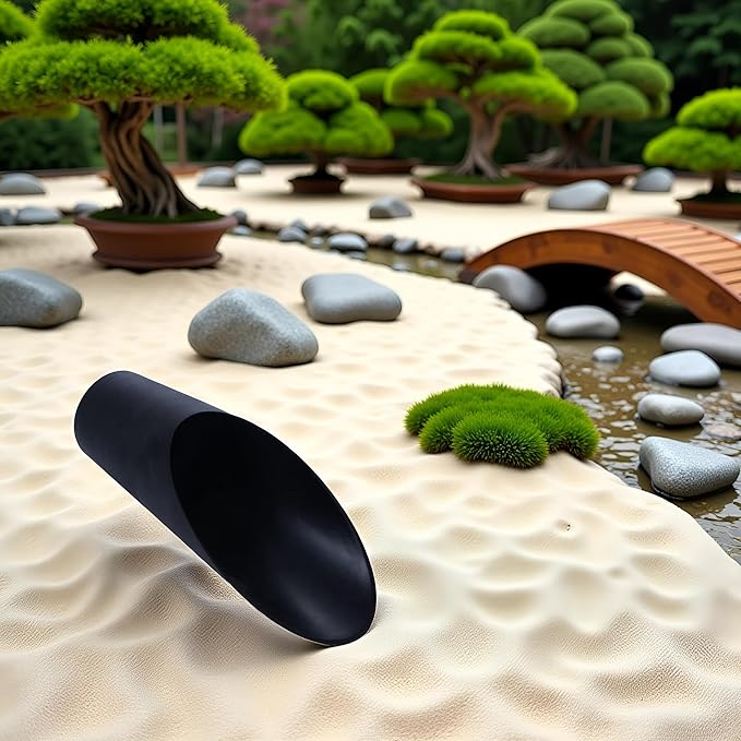 Black Bonsai Soil Scoops,Plastic Garden Soil Scoops,Colorful Gardening Tools Potting Scoopers Bucket Shovel for Flower Planting Bonsai Potting Garden Soil