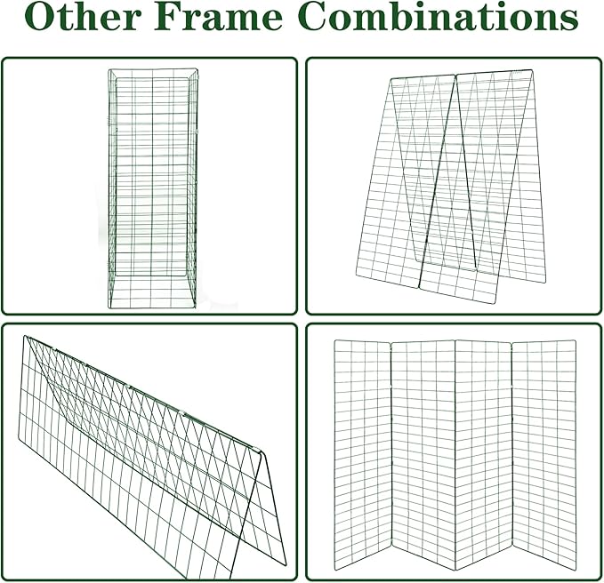 48" H x 34" L Cucumber Trellis for Garden A Frame, Garden Trellis for Climbing Plants Outdoor for Raised Bed(1 Packs)
