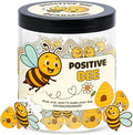 DEARMINE Positive Bee Cards Jar, Affirmation Cards for Women, Emotional Support Bee Themed Gift, Bumble Bee Gifts for Women Bee Lovers