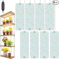 8-Pack Panel Grow Lights for Indoor Plants, FECiDA 2026 LED Plant Grow Light for Under Cabinet Plants, Full Spectrum Growing Lamp with 4,8,12,16,20 Hr Timer, Free Linking