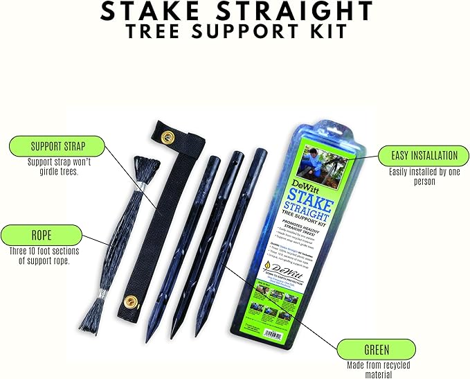 DeWitt RS15 Tree Stake Straight Kit,15"