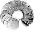 Round Tag 1-1/4 Inch Small Circle Metal Tags Number Options 001-050 Stamping Tag with Hole for Pets, Plants, Doors (100 Pieces)