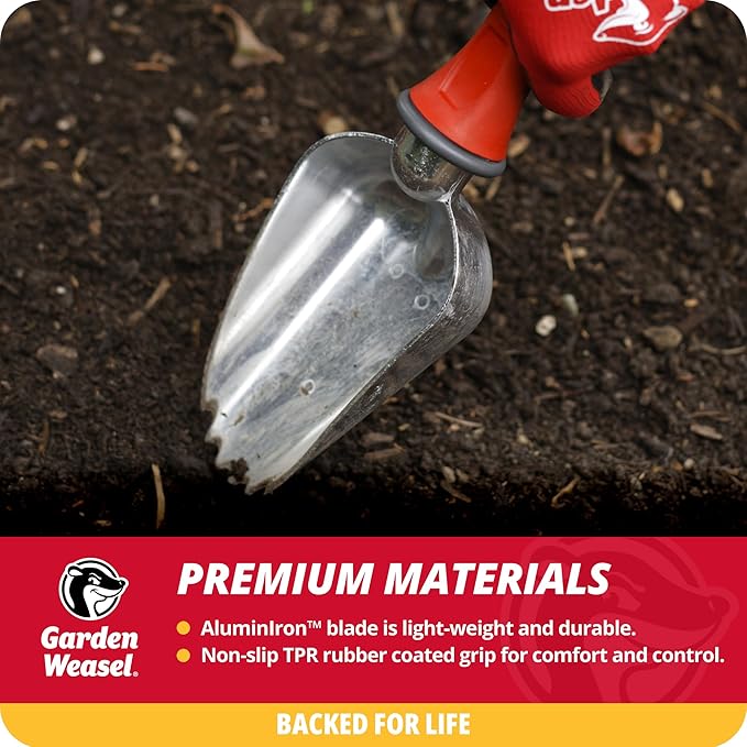 Garden Weasel Potting Scoop - Oversized | Dig and Transport | Planting and Gardening Hand Digging Tools, Heavy Duty Soil Scoop, Mini Gardening Shovel | 91362 | Gift for Mom, Idea