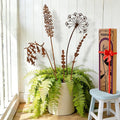 5-Pack Rustic Metal Decorative Garden Stakes, Multiple Nature-Inspired Designs, Metal Flowers Indoor&Outdoor Garden Decor, Gift-Boxed Yard Art for Pots, Planters Flower Beds (Wildflower Mix Set)