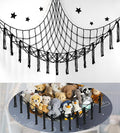 Stuffed Animal Storage Hammock or Net Corner - Large Toy Hammock Net for Stuffed Animals Room Decor - Cute Stuff Animal Organizer Plush Holder - Kids Baby Nursery Essentials Wall Bedroom Home Decor