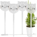 Aqua Glass Plant Watering Globes Automatic Self Watering Plant Insert Spike Orbs - Indoor Outdoor Plant Drip Irrigation - For Flowers, Herbs, Houseplants (Cat Kitten Globes, 4, Units)