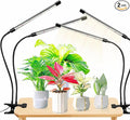 Plant Lights for Indoor Growing,84leds Clip Grow Light, 6500k Grow Lights for Indoor Plants Full Spectrum with Cold Warm Red LEDs,10 Dimmable Levels,Auto On Off Timing 3/9/12h Hrs(2pcs)