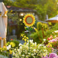 Solar Sunflower Garden Stake Lights, Waterproof LED Outdoor Decorative Lights for Yard Patio Lawn, Unique Birthday Gift for Mom Grandma, Garden Gift for Plant Lovers